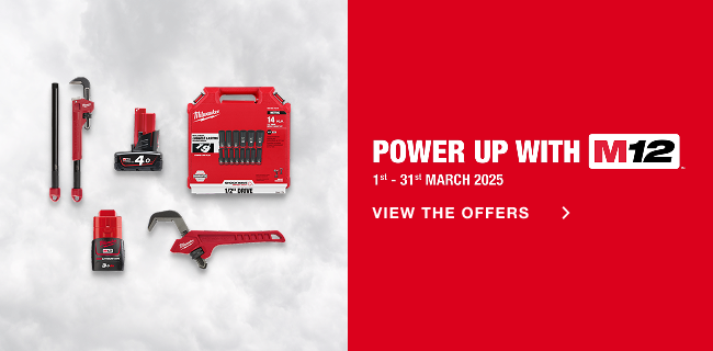 Power Up With M12™. 1st - 31st March 2025.