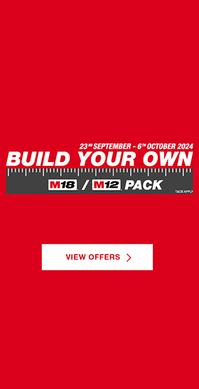 Build Your Own Milwaukee M18™ or M12™ Pack - 23rd September - 6th October 2024